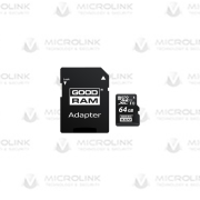 GOODRAM 64GB MICROSDXC + ADAPTER GOODRAM 64GB MICROSDXC + ADAPTER
